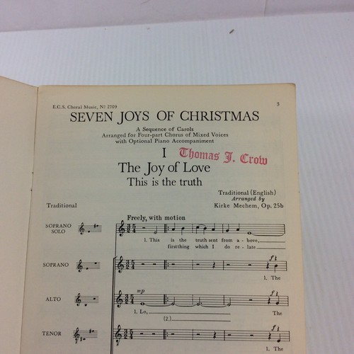Seven Joys of Christmas Kirke Mechem Choral Music Songbook SATB - Picture 6 of 10