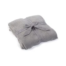 Barefoot Dreams CozyChic Lite Ribbed Throw 54"X72" Style : B463 | Color : Pewter