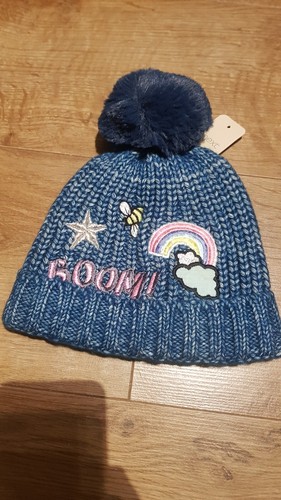 Next Girls Rainbow Winter Hat Size: 1-2 Years BNWT - Picture 2 of 4