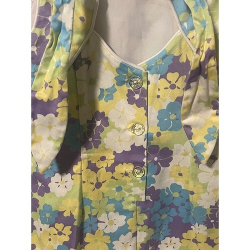 HYPE Floral Dress Sleeveless Cutout Back Casual Spring Party Girl's Size 6 New - Picture 4 of 16