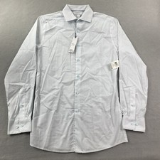 Bar lll Shirt Mens Small White Blue Button Up Slim Fit Long Sleeve Stretch
