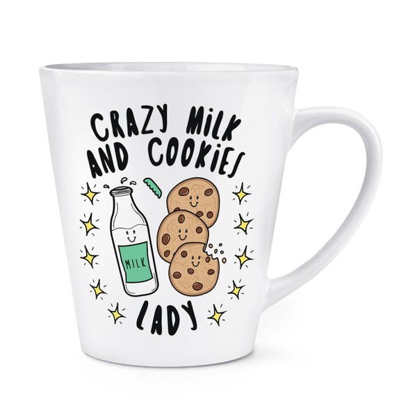 VerrüCkte Milch Und Kekse Damen Stars 341Ml Latte Becher Tasse Lustig Witz Essen-image