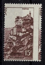 France Stamp Yvert N° 763b " Rocamadour 15F Variety Quilting " New Xx Deluxe