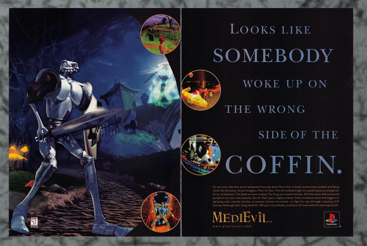 Medievil II 2 Page Original 1998 Vintage Print Ad Art eBay