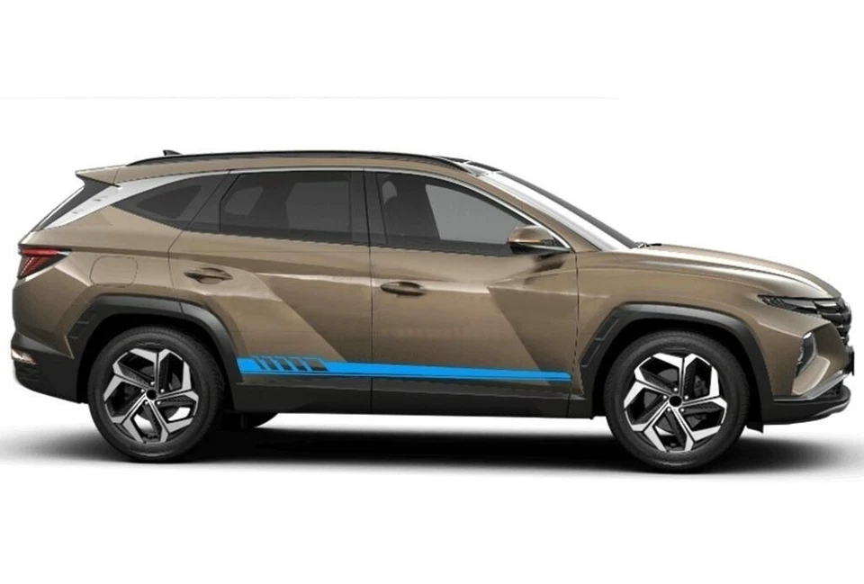 Graphics Racing Sport Stripe Sticker For Hyundai Tucson Two Side Door Decals - Image 4 of 4