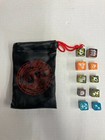Black TSR Dragon Dice Bag with 10 Assorted Dragon Dice