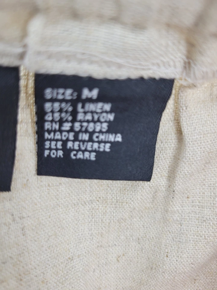 Falda midi bordada azteca de lino tostado medio vintage Requirements para mujer Foto 4 de 4