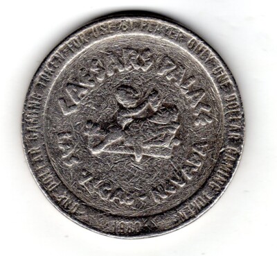 CASINO TOKEN 1980 CAESAR'S PALACE SPIELCHIP EIN DOLLAR LAS VEGAS
