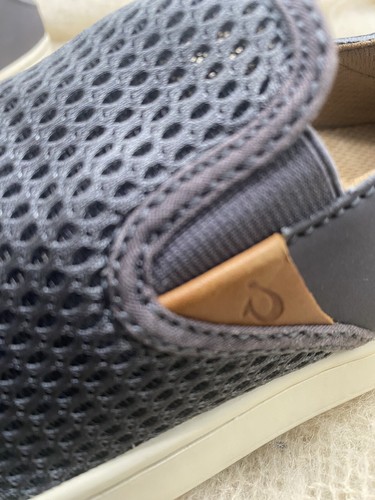 OluKai Scarpe Donna 9 Pehuea Slip-On Grigio Maglia 20271-PVPV Leggere Spiaggia - Foto 10 di 14