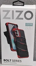 MOTO G 5G (2023) ZIZO BOLT BUNDLE CASE WITH TEMPERED GLASS – RED
