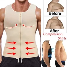 Fajas Colombianas Para Hombre Firm Control Shaper Compresión Camisetas Chaleco