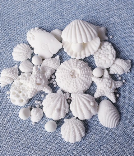 Fondant Large Seashells Cake Cupcakes Decorations DIY x 30 - Picture 2 of 6