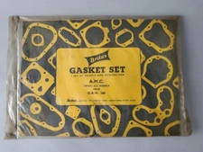 A.M.C. TWINS ALL MODELS 1958 1959 G.A.M. 260 NOS BRITAX ENGINE GASKET KIT