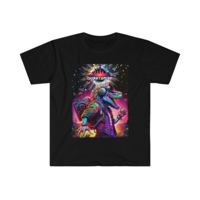 DUBSTEP SF - DJ Funky Dinosaur  - Unisex Softstyle T-Shirt