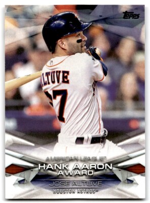 2018 Topps MLB Awards Jose Altuve Houston Astros #MLBA-1