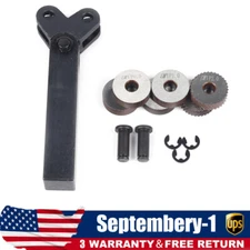 Dual Head Knurls Lathe Knurling Tool Holder Rotating Head Multi Knurl Coarse