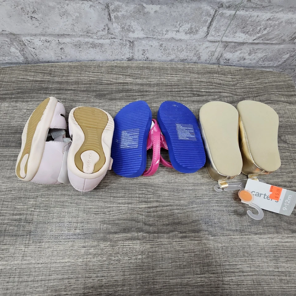 Lote de 3 zapatos infantiles niñas talla 4 9-12 meses Foto 4 de 4