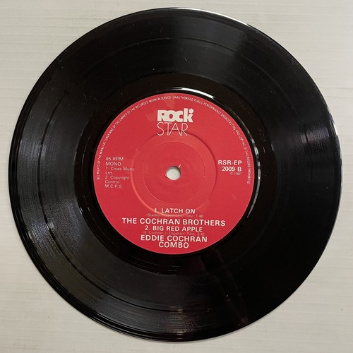 Eddie Cochran Pink-Peg Slacks Vinyl Record 7” 45 RPM RSR-EP 2009 Rock Star 1981 - Picture 24 of 24