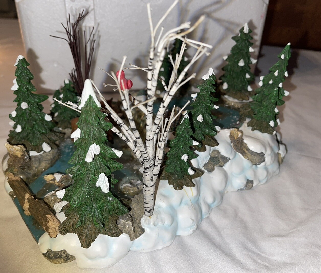 Dept 56 Village Mill Creek Pond Christmas Village Porcelain 52651 eBay