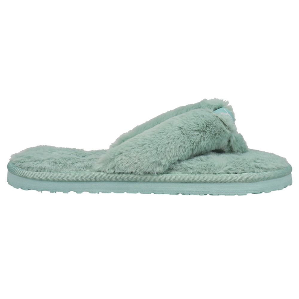 Женские синие повседневные тапочки Puma Fluff Flip Flop 384938-03 3390₽