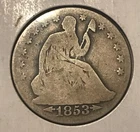 1853-o Seated Liberty Half Dollar , better date