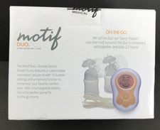 Motif Duo Double Electric Breast Pump w/ Bag  Bottles  Sterilizer Bags SEALED