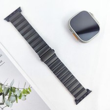 For Apple Watch Ultra 49mm 9 8 7 SE 6 5 42/44/45mm Titanium Metal Band Watchband