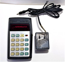 Vtg 1975 APF Mark 26 Electronic Calculator Red LED Tested w/ Power Adapter