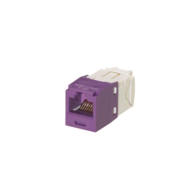 Panduit CJ688TGVL-24 Cat-6 Jack Module UTP RJ45 TG-Style Violet Pack of 24