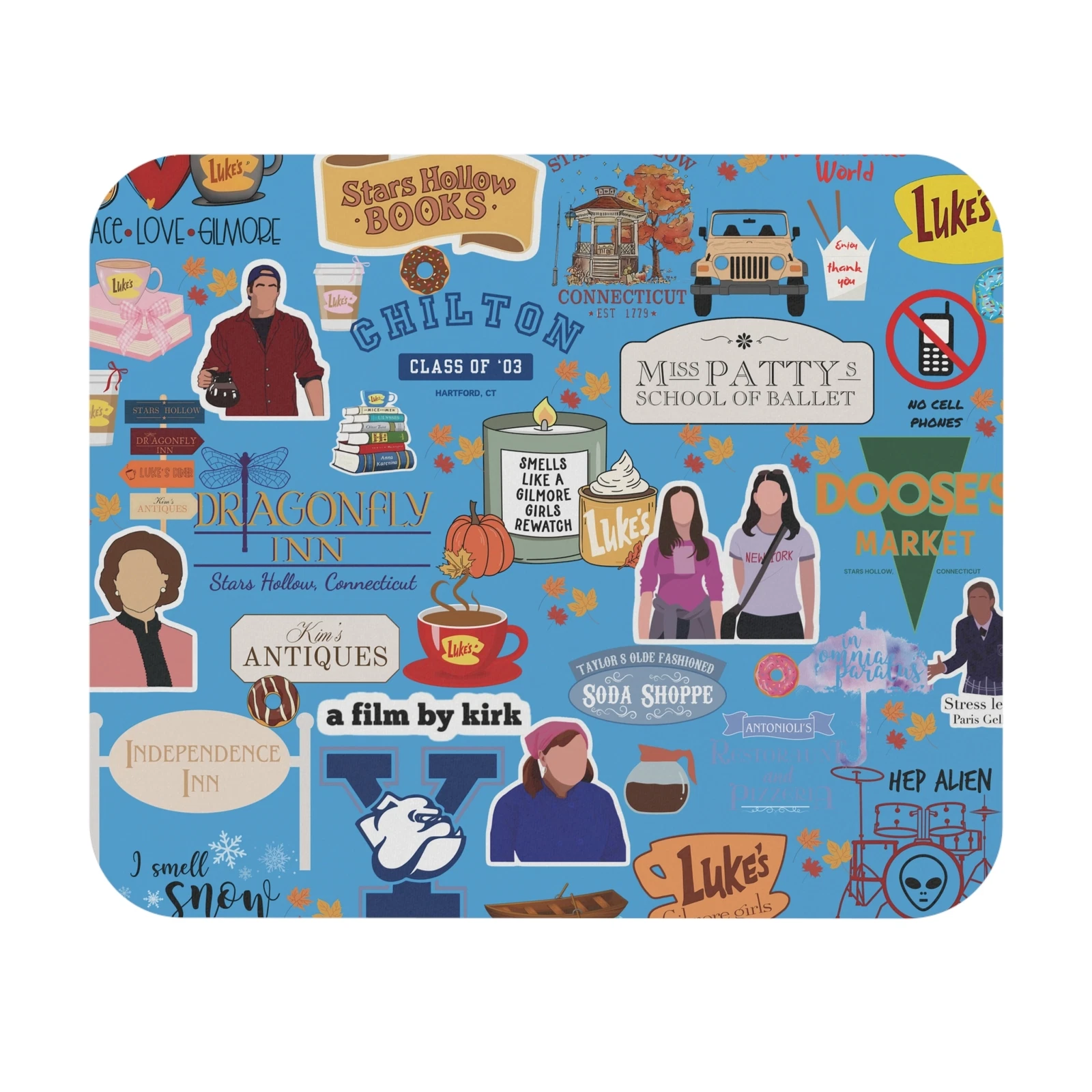 Gilmore Girls Mouse Pad for Office and Workspace Decor