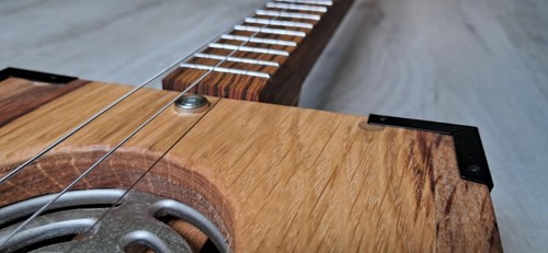 Zigarrenbox Gitarre C B G 3 Saiten Elektroakustisch - Bild 7 von 11