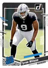 2023 Panini Donruss - Rated Rookie Tyree Wilson #363 (RC) Las Vegas Raiders