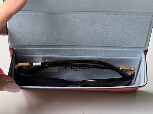 FENDI Sunglasses Oversized FF0432 Gold FF Logo Dark Havana Tortoise Frame - Picture 12 of 12