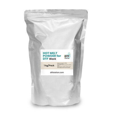 DTF Station Hot Melt Powder for Direct to Film - BLACK 1 KG