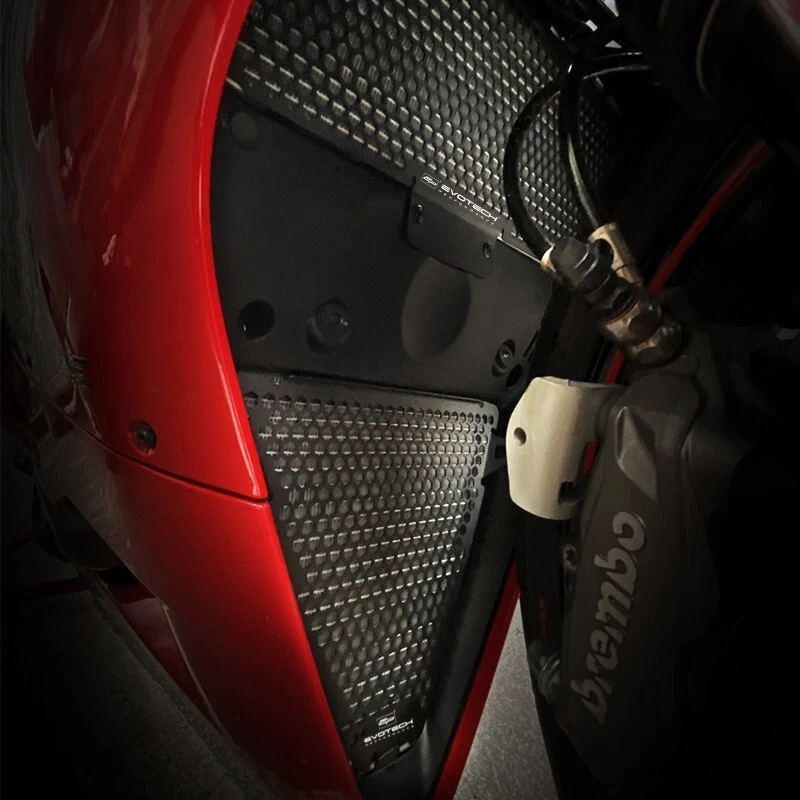 Cubierta de rejilla protectora de radiador para motocicleta DUCATI Panigale 899 959 1199 1299 V2 Foto 4 de 4
