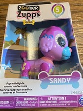 Zoomer Zupps cachorro con luces arena, juguete interactivo para cachorro.  Edades 4+. Nuevo