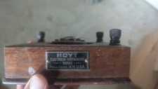 Antique Oak Hoyt Electrical Instrument Works Voltmeter Parts Repair 