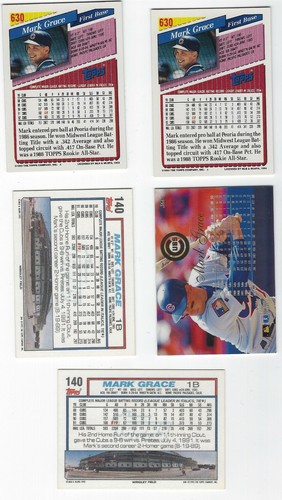 MARK GRACE Lot "1992-2005" 8-cards - Picture 2 of 6