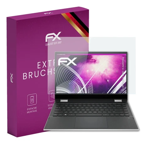 atFoliX Glasfolie für HP Pavilion x360 14-dw0544ng Panzerfolie 9H Schutzpanzer