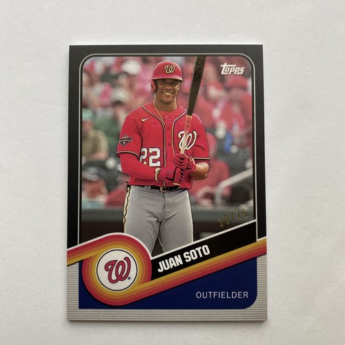 2020 TOPPS BROOKLYN COLLECTION JUAN SOTO #5 BLACK /75 - Picture 2 of 4