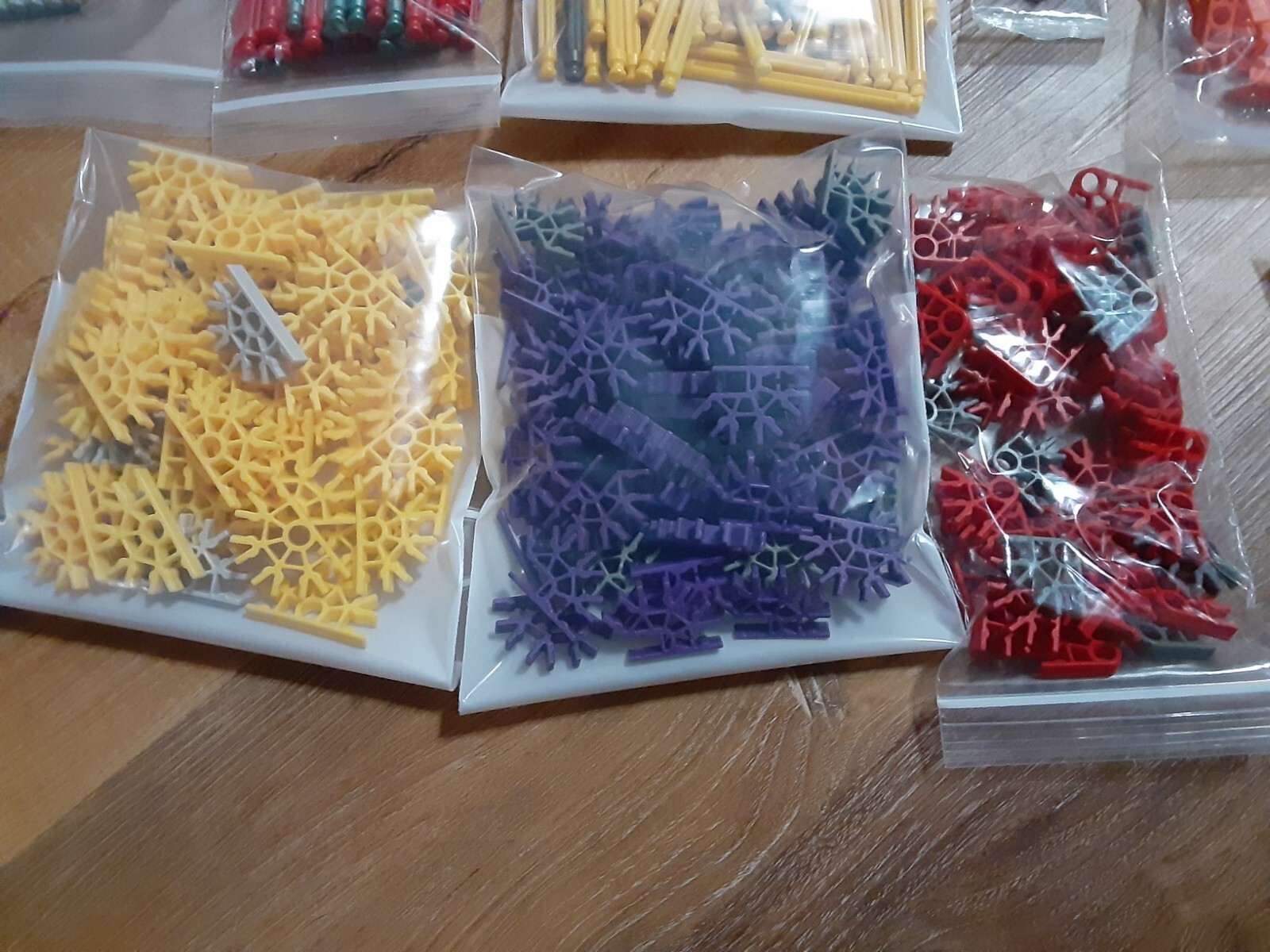 Mixed K'nex Rods & Connectors 3 Lbs Standard K'nex Parts Lot of 720