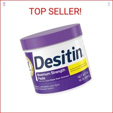 Desitin Maximum Strength Baby Diaper Rash Cream, 40 Zinc Oxide for Treatment, R