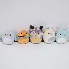 Squishmallows Squishville Bundle Of 5 Mini Tiny 2 Inch Soft Toys Carl Sid