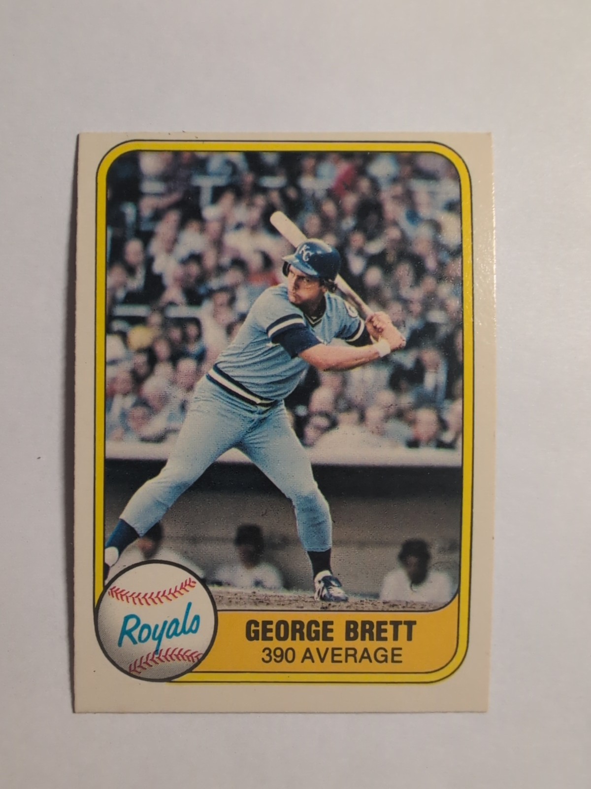 1981 Fleer George Brett Kansas City Royals HOF Legend!! #655 .390 Avg Card