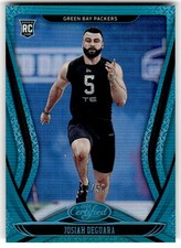 2020 Panini Certified Josiah Deguara Mirror Teal #/50 Rookie #172