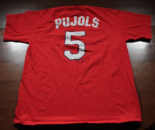 Vintage 00s St. Louis Cardinals Albert Pujols T-Shirt MLB Baseball Shirt XL
