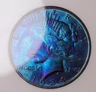 1934-D Peace Silver Dollar Ms64 Amazing Toned