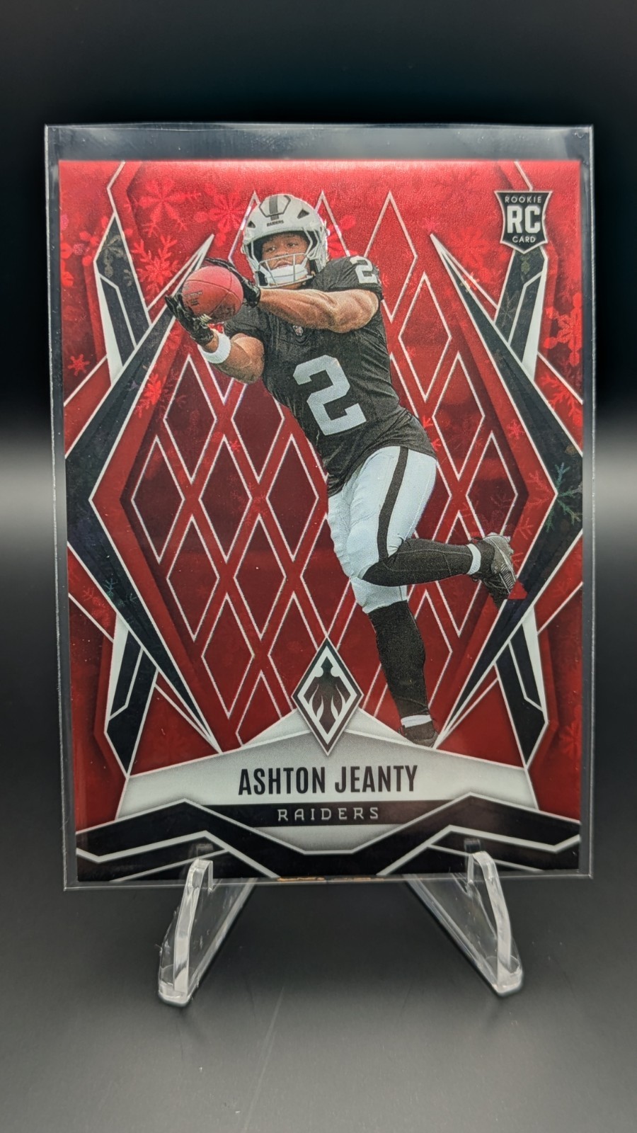 2025 Panini Phoenix - Rookies Ashton Jeanty #158 Red Winter /399 (RC)