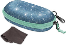 Sunglasses Case with Carabiner, Hard Shell Shockproof Sport Glasses Cases Travel