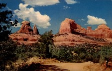 Arizona Oak Creek Canyon Highway Red Rocks ~ unused postcard sku095